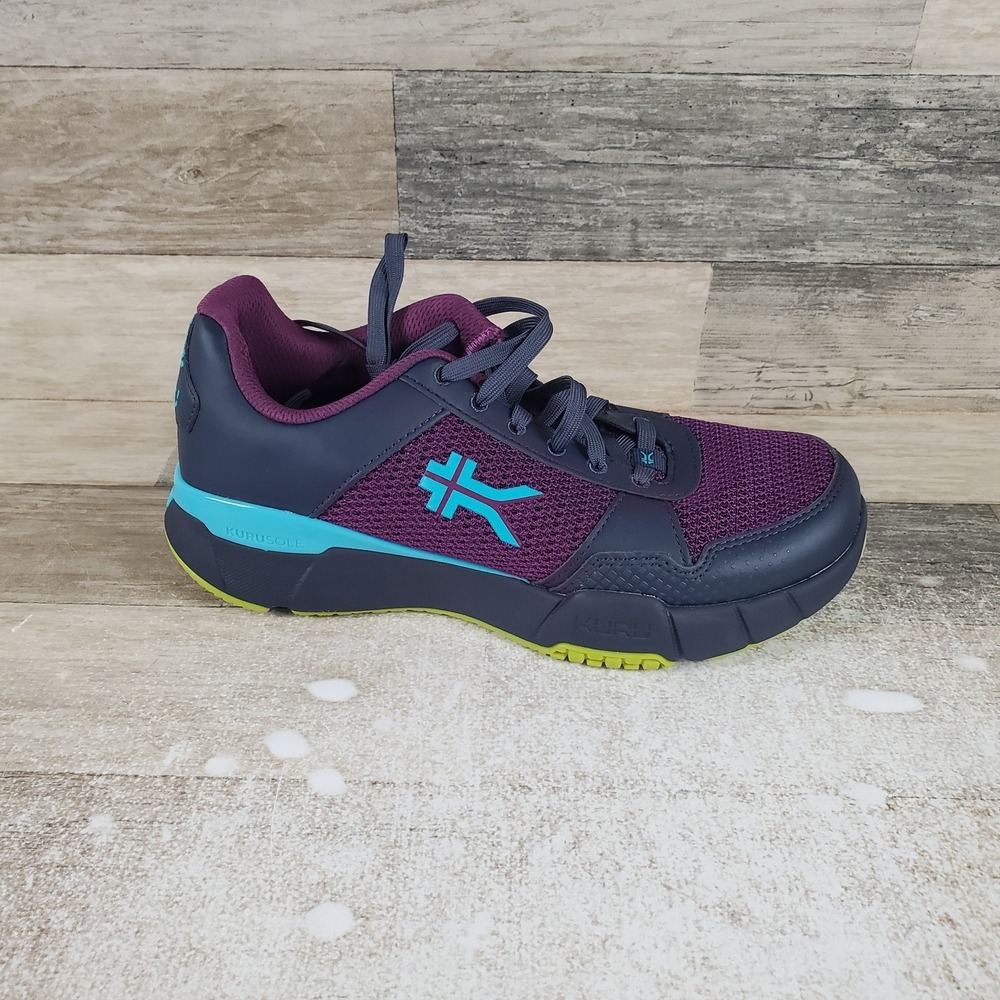 KURU Quantum 2.0 Womens Shoes Sz 8.5 M Electric Grape Midnight Blue Mesh Sneaker